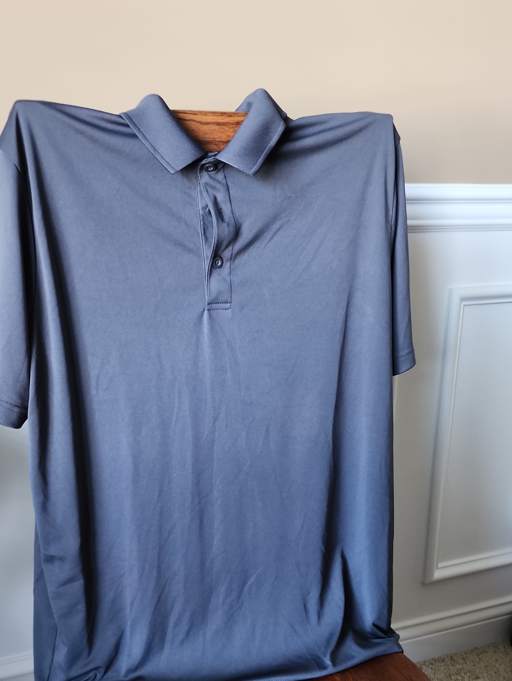 Sport-Tek Men's Polo in Slate Gray Blue Men's Large